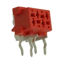 TE Connectivity Micro-MaTch Series Right Angle Through Hole PCB Socket, 4-Contact, 2 Row, 2.54 mm Pitch 7-215460-4