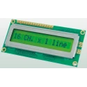 Displaytech Alphanumeric LED LCD Monochrome Display Yellow on Green 1 Row By 16 Characters 161A-BA-BC
