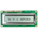 Displaytech Alphanumeric LED LCD Monochrome Display 1 Row By 16 Characters Yellow on Green 161A-BC-BC
