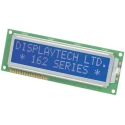 Displaytech Alphanumeric LED LCD Monochrome Display, Black on Blue, 2 x 20 202B-CC-BC-3LP