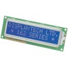 Displaytech Alphanumeric LED LCD Monochrome Display, Black on Blue, 2 x 20 202B-CC-BC-3LP
