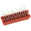 TE Connectivity Micro-MaTch Series Right Angle Through Hole PCB Socket 12-Contact 2 Row 2.54 mm Pitch 230V Solder 8-215460-2