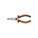 Klein Tools 1-Piece Long Nose Plier, Hardened Steel, 175mm Overall Length, 49mm Jaw Length, VDE/1000V Approved 2036EINS