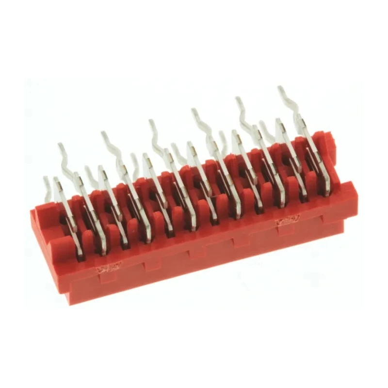 TE Connectivity Micro-MaTch Series Right Angle Through Hole PCB Socket, 12-Contact, 2 Row, 2.54 mm Pitch, 230V 8-215460-2