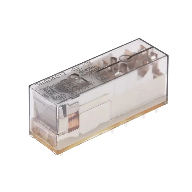 TE Connectivity Force Guided Relay 12V DC Coil Voltage 4-Pole DPDT SR4D4012 1415055-1