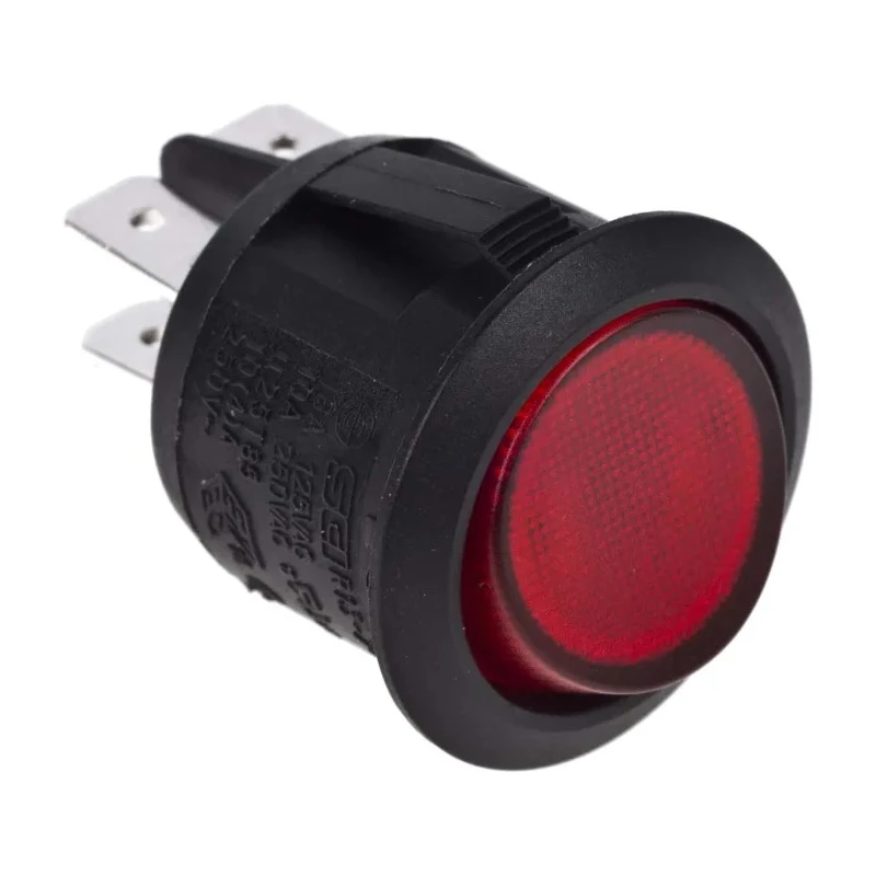 Arcolectric (Bulgin) Ltd Illuminated DPST On-Off Rocker Switch Panel 10A 250V AC R13244BNAA
