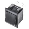 Arcolectric (Bulgin) Ltd DPDT, On-On On-(On) Rocker Switch Panel 16A 30 x 22 mm Nylon Housing IP67 C1561ALAAA