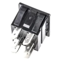 Arcolectric (Bulgin) Ltd DPDT, On-On On-(On) Rocker Switch Panel 16A 30 x 22 mm Nylon Housing IP67 C1561ALAAA
