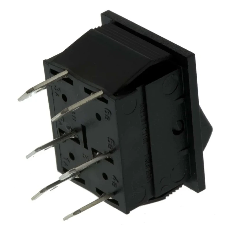 Arcolectric (Bulgin) Ltd DPDT On-On On-(On) Rocker Switch Panel Nylon Housing IP67 Rated 16A 72V DC C1561AAAAA