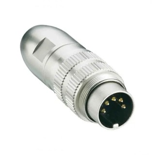 Amphenol Industrial 12 Pole Straight M16 DIN Plug 60V ac 3A Shielded Screw-On Cable Male 0332 12