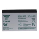 Yuasa 12 V Faston F2 Sealed Lead Acid Battery 12 Ah AGM 98mm x 98mm RE12-12L