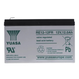 Yuasa 12 V Faston F2 Sealed Lead Acid Battery 12 Ah AGM 98mm x 98mm RE12-12L