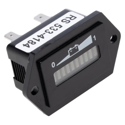 Curtis 906 Series Digital Voltmeter DC LED Display 10-Digits 31.2 mm x 53.2 mm 17676766-105