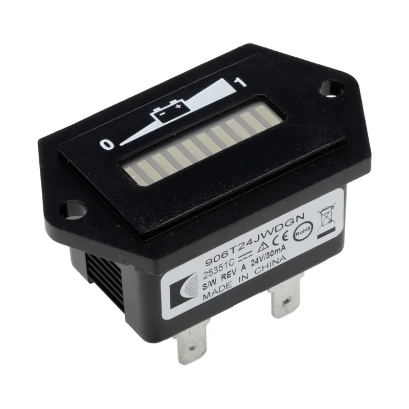 Curtis 906 Series Digital Voltmeter DC LED Display 10-Digits 31.2 mm x 53.2 mm 17676766-105