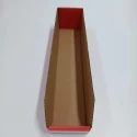 RS PRO Cardboard Storage Bin 450 mm x 100 mm x 100 mm, Red 228-1251