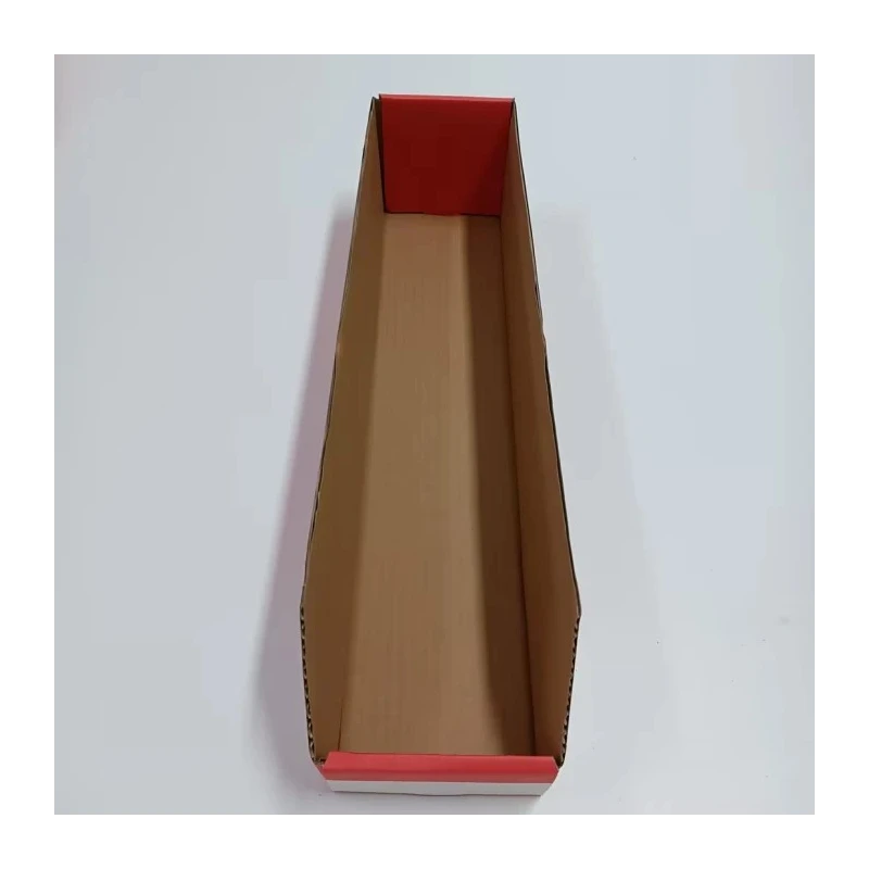 RS PRO Cardboard Storage Bin 450 mm x 100 mm x 100 mm, Red 228-1251