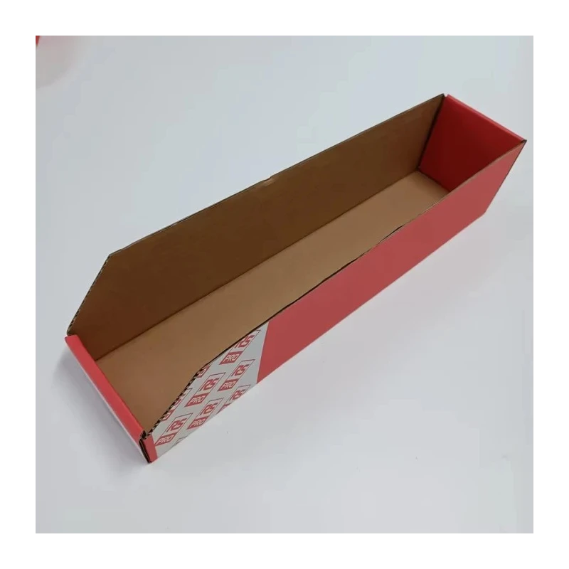 RS PRO Cardboard Storage Bin 450 mm x 100 mm x 100 mm, Red 228-1251