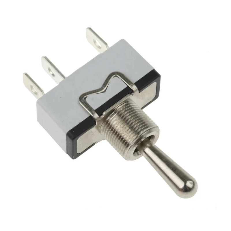 APEM Toggle Switch Panel Mount On-Off-On SPST Tab Terminal 24V DC 250V AC 637H/2