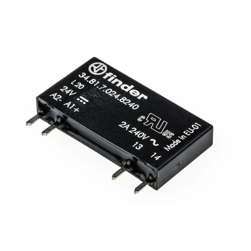 Finder 34 Series Solid State Relay, 2 A Load, PCB Mount, 240 V AC Load, 30 V Control 34.81.7.024.8240