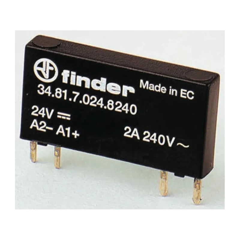 Finder 34 Series Solid State Relay, 2 A Load, PCB Mount, 240 V AC Load, 72 V Control 34.81.7.060.8240