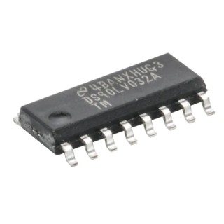 Texas Instruments Receiver IC 4 LVDS LVTTL, 16-Pin SOIC DS90LV032ATM/NOPB