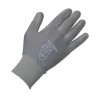 Liscombe Grey Nylon Work Gloves, Size 7, Polyurethane Coating LN612-07