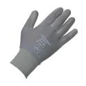 Liscombe Grey Nylon Work Gloves Size 10 Polyurethane Coating LN612-10