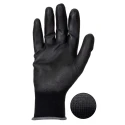 Liscombe LN6 Black Polyamide Work Gloves with Polyurethane Coating, Size 10, 12 Gloves per Pack LN614-10