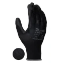 Liscombe LN6 Black Polyamide Work Gloves with Polyurethane Coating, Size 10, 12 Gloves per Pack LN614-10