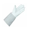 Leopard Grey Leather Welding Gloves Size 10 TIG