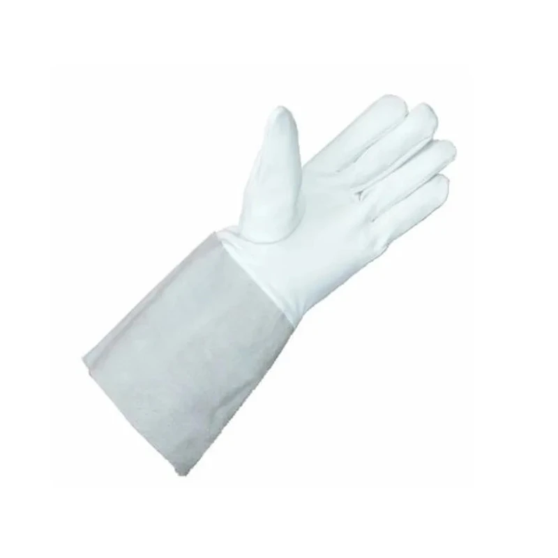 Leopard Grey Leather Welding Gloves Size 10 TIG