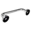 RS PRO Satin Aluminium Handle with Concealed Fixings 225 mm Length 19 mm Diameter 534-8969