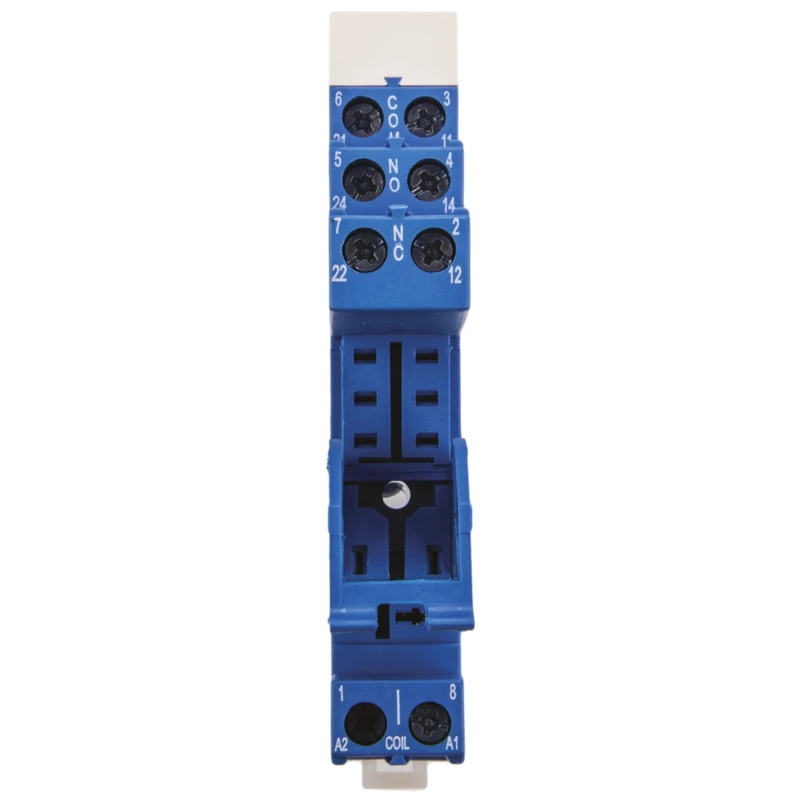 Finder 97 Relay Socket 8 Contacts 250V AC 8A DIN Rail Mount 97.02SPA