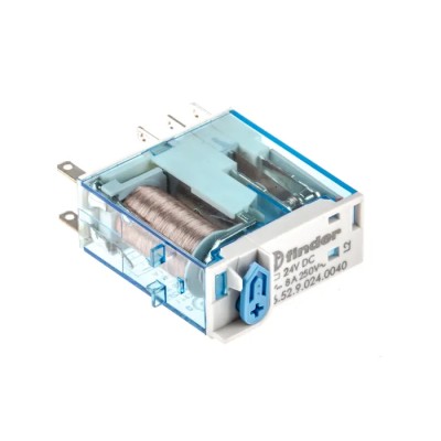 Finder Power Relay 24V DC Coil 8A Switching Current DPDT PCB Pin Terminals Series 46 46.52.9.024.0040