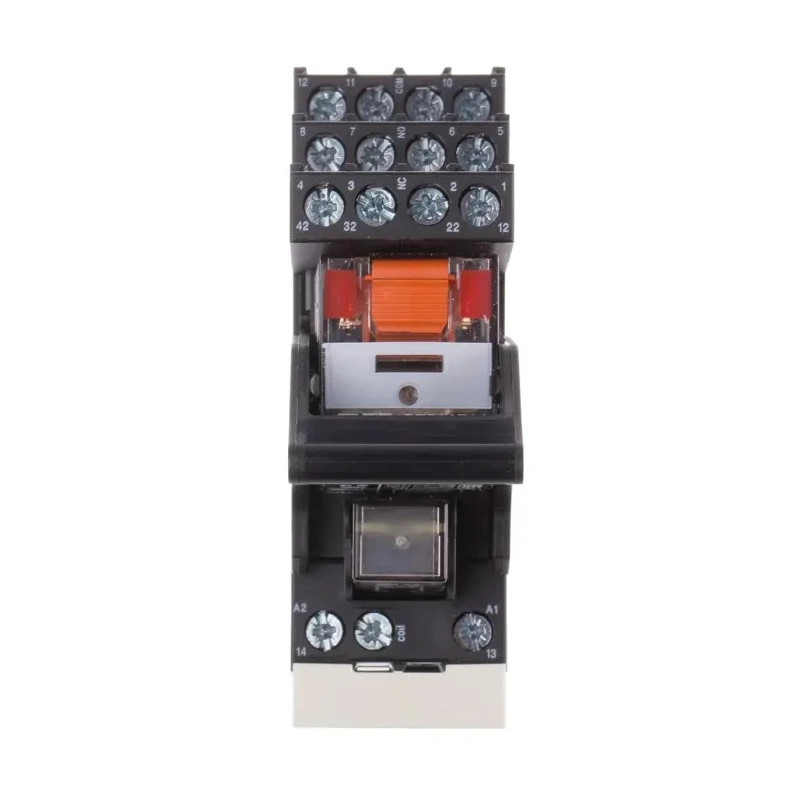 TE Connectivity DIN Rail Power Relay 230V AC Coil 6A Switching Current 4PDT PT5L8TD0 2-1415535-0