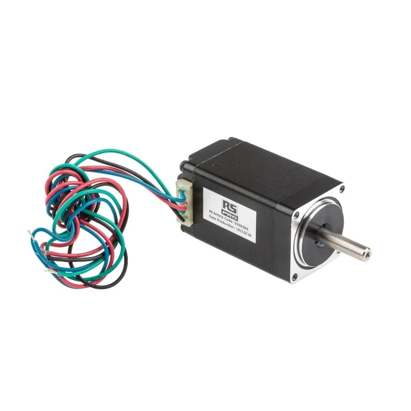 RS PRO Hybrid Stepper Motor 6.2 V, 0.12 Nm Holding Torque, 1.8° Step Angle, 28 x 28 mm Frame, 5 mm Shaft 535-0366