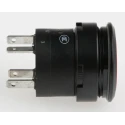 EAO 84 Series Illuminated Push Button Switch, Momentary, Panel Mount, 22.5 mm Cutout, SPST, IP67, 42 V dc K84-603.4205