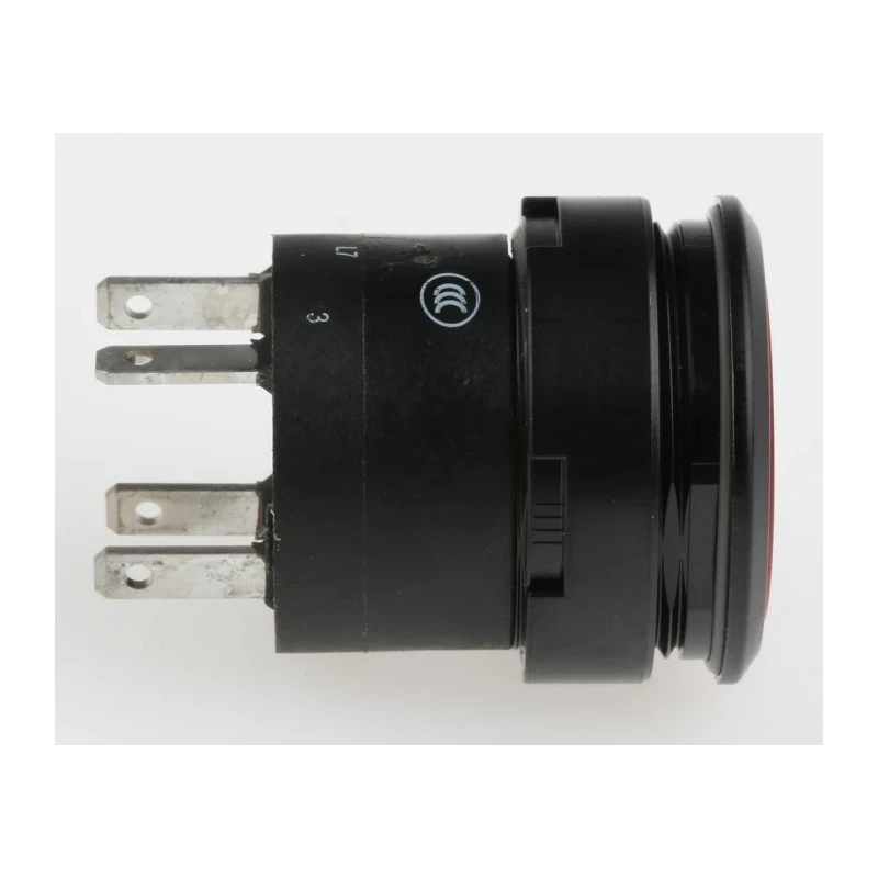 EAO 84 Series Illuminated Push Button Switch, Momentary, Panel Mount, 22.5 mm Cutout, SPST, IP67, 42 V dc K84-603.4205