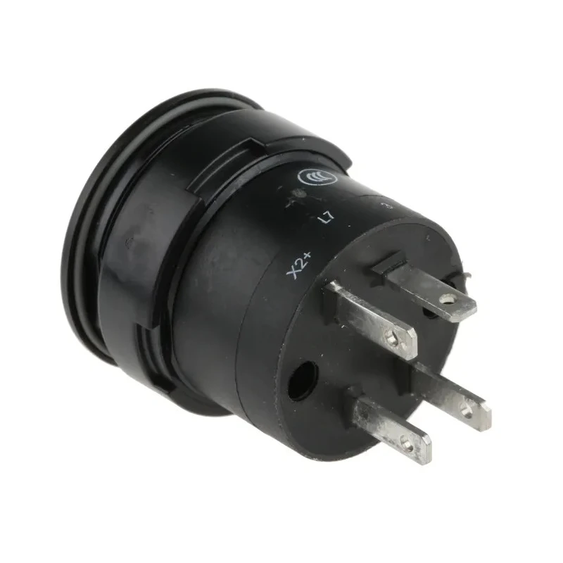 EAO 84 Series Illuminated Push Button Switch, Momentary, Panel Mount, 22.5 mm Cutout, SPST, IP67, 42 V dc K84-603.4205