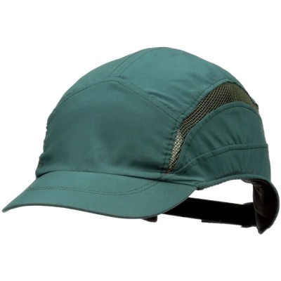 3M Green Short Peak ABS Bump Cap with Integral Sweatband and Ventilation, Head Size 52-65 cm 7100217857