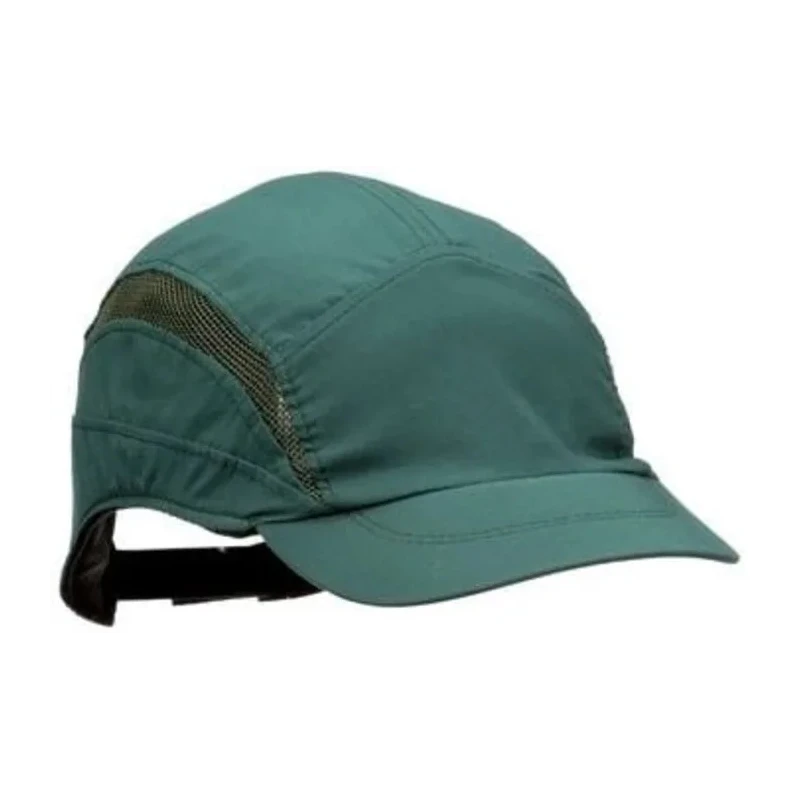 3M Green Short Peak ABS Bump Cap with Integral Sweatband and Ventilation, Head Size 52-65 cm 7100217857
