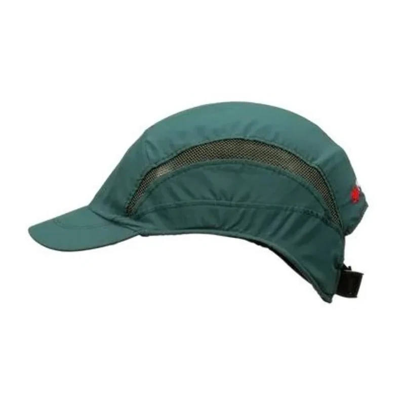 3M Green Short Peak ABS Bump Cap with Integral Sweatband and Ventilation, Head Size 52-65 cm 7100217857