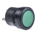 EAO 84 Series Illuminated Momentary Push Button Switch, Panel Mount, 22.5 mm Cutout, SPST, Green LED, IP67, 42 K84-603.3511