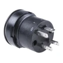 EAO 84 Series Illuminated Momentary Push Button Switch, Panel Mount, 22.5 mm Cutout, SPST, Green LED, IP67, 42 K84-603.3511