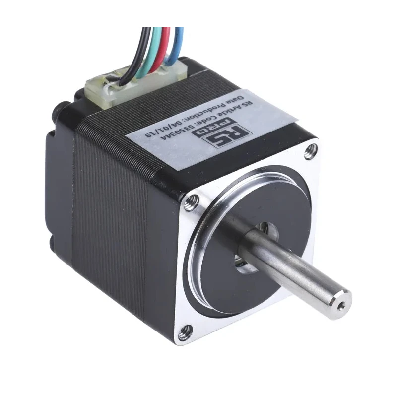 Trinamic Hybrid Stepper Motor 3.8V, 60mNm Holding Torque, 1.8° Step Angle, 28 x 28 mm Frame Size, 5 mm Shaft 535-0344