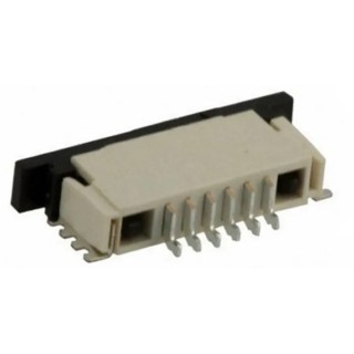 TE Connectivity FPC 1 mm Pitch 6 Way Right Angle Female FPC Connector Solder 84952-6