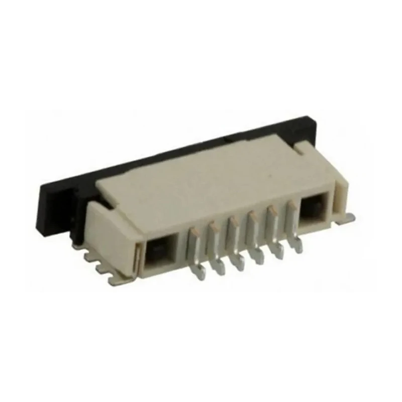 TE Connectivity FPC 1 mm Pitch 6 Way Right Angle Female FPC Connector Solder 84952-6