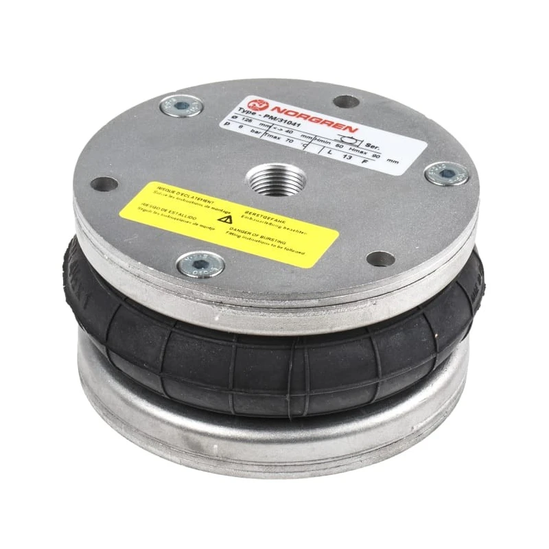 Norgren Compact Air Bellows 1 Convolution 40 mm Stroke, Styrene Butadiene Rubber, 8 bar Max Pressure PM/31041
