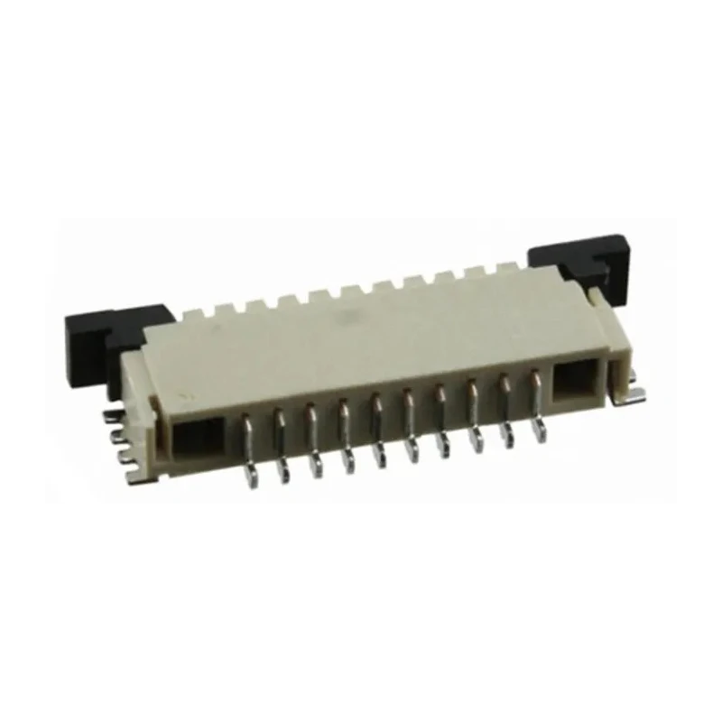 TE Connectivity FPC 1 mm Pitch 10 Way Right Angle Female FPC Connector, Solder 1-84953-0