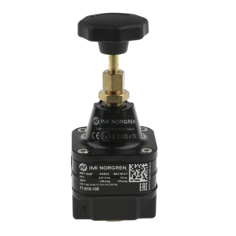 Norgren Pneumatic Regulator G1/4 Thread 0.07 bar Minimum Operating Pressure 240 L/min Flow Rate 11-818-100